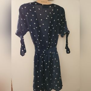 Faithfull the Brand Blue Wrap Dress
